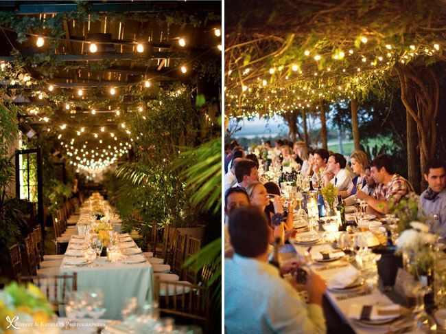 string lights for wedding reception outdoors