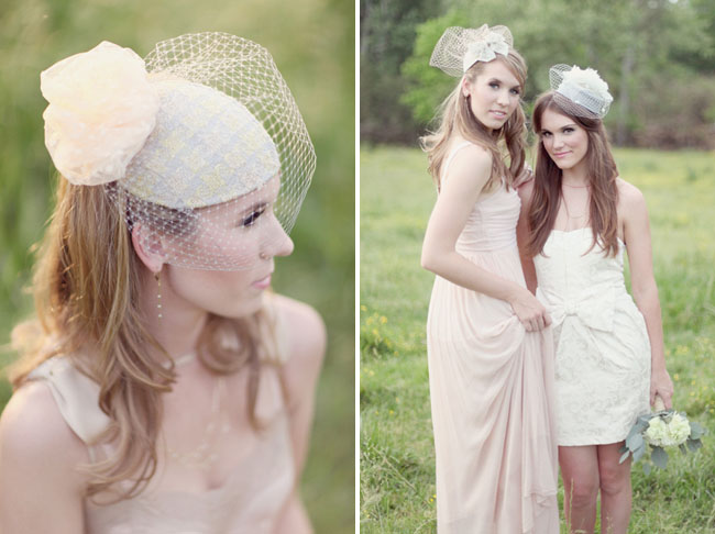 preston & Olivia vintage bridal hats