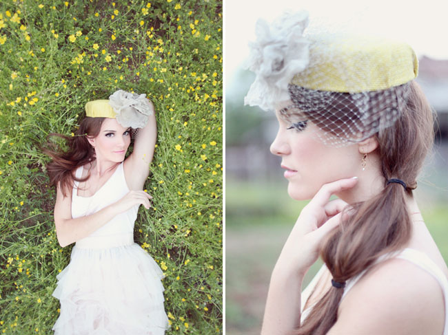 preston & Olivia vintage bridal hats