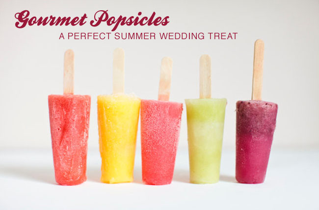 gourmet popsicles for wedding