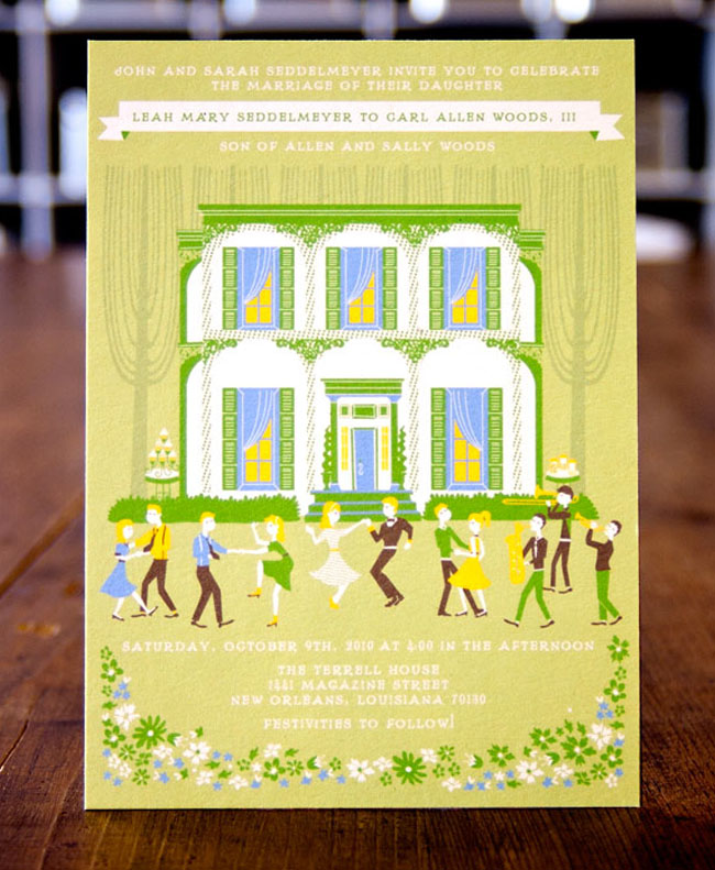 illustrated wedding invitations by anna hurley