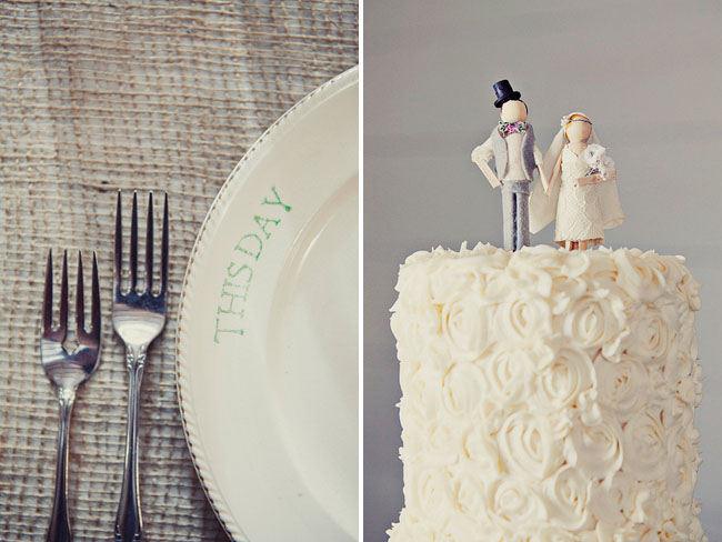 rosette wedding cake
