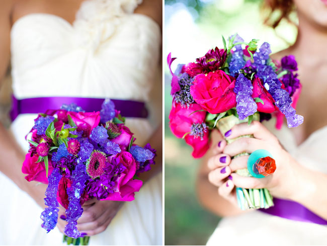 purple and pink bouquet