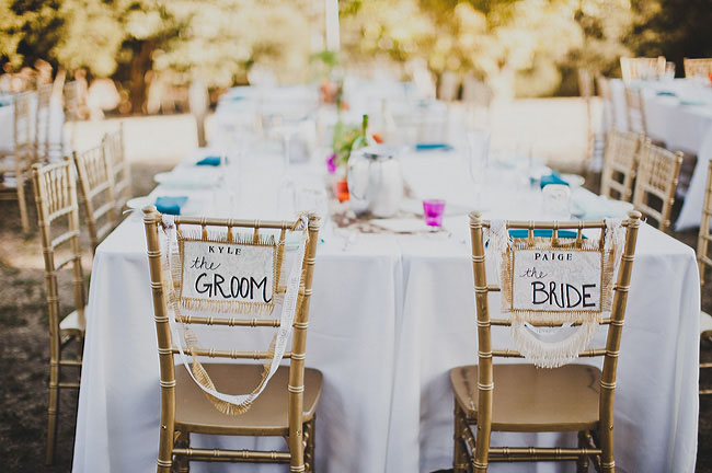 bride and groom chair decor