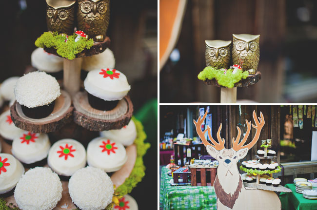 owl cupcake topper, moose cut out