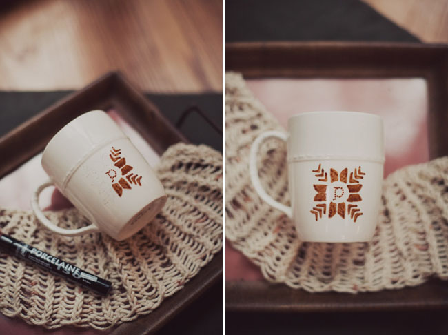 DIY personalized mugs