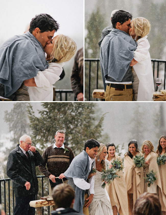 snowy winter wedding