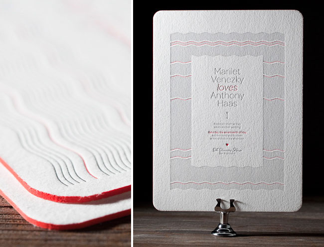  letterpress wedding invitations