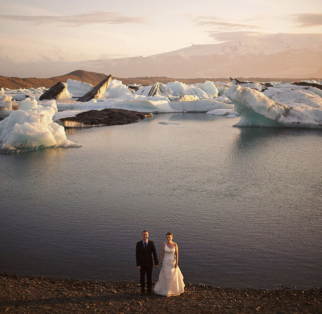 glacier wedding