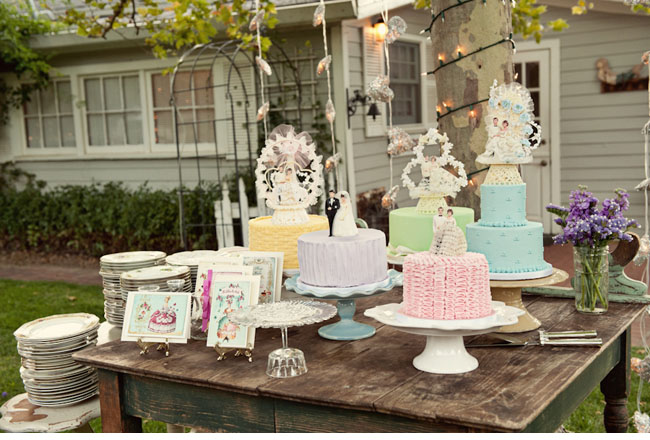 pastel wedding cakes
