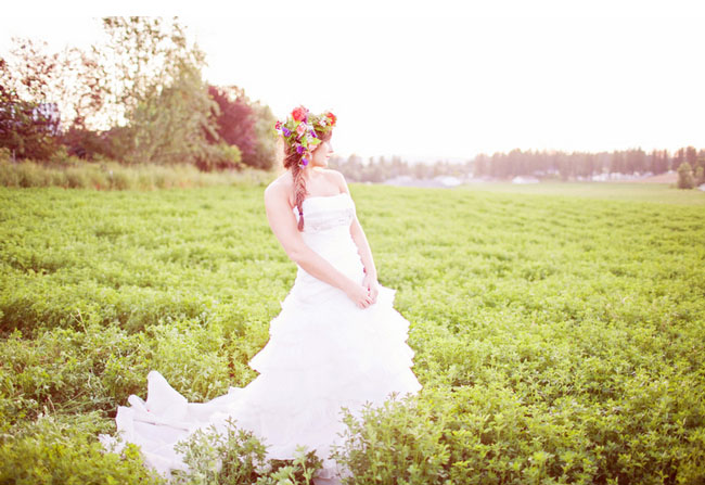 poppy field bridal session