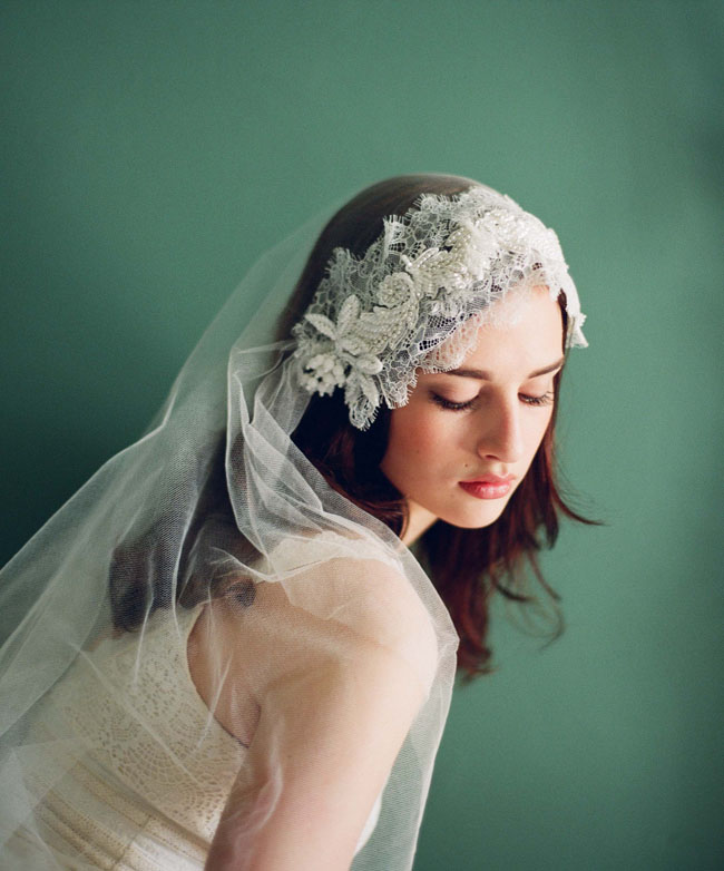 lace applique bridal accessory