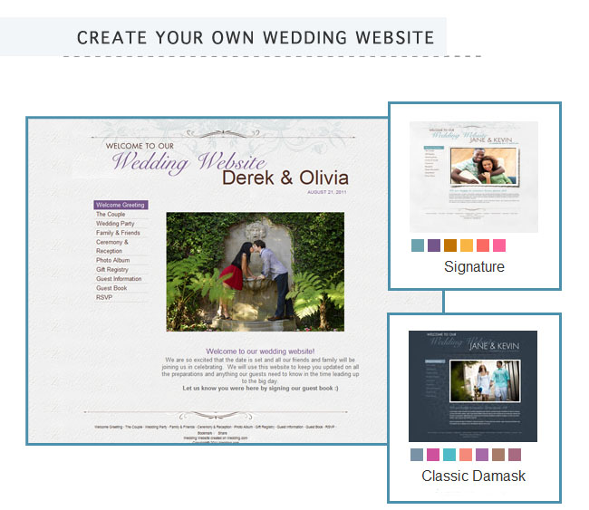wedding websites