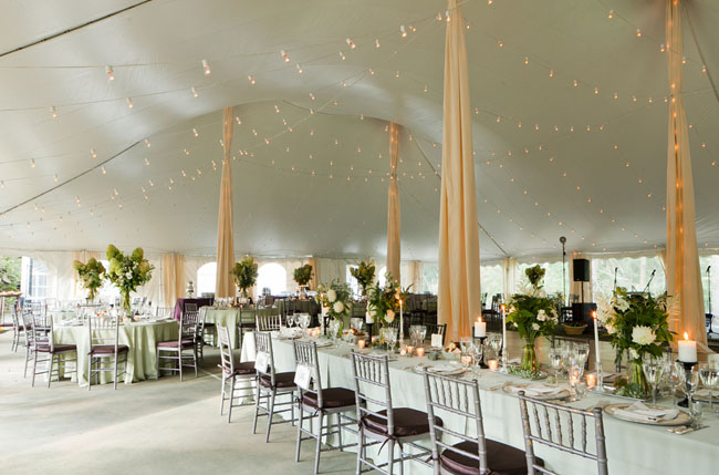 tent wedding reception