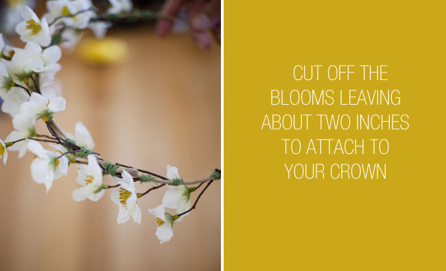 flower crown DIY magnolia blooms