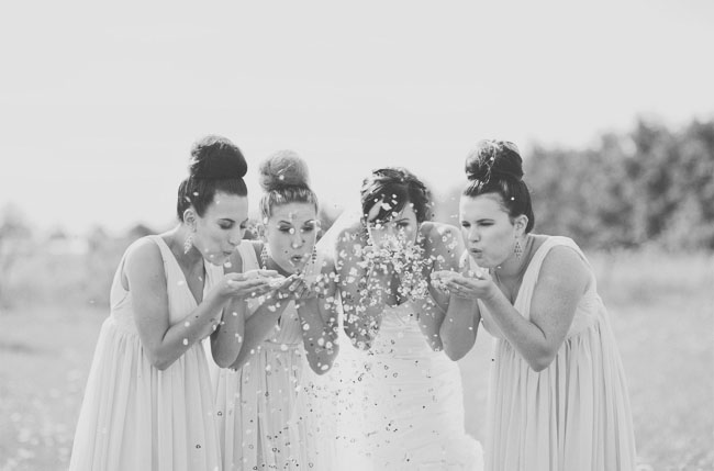 bridesmaids glitter