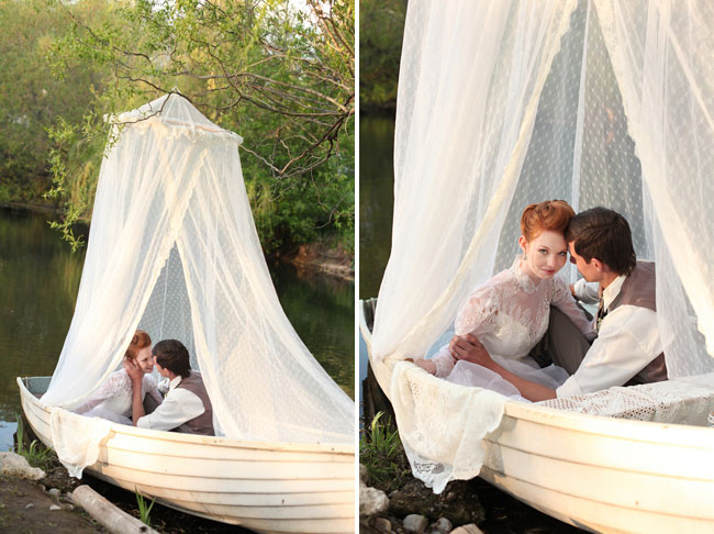 anne of green gables wedding inspiration boat