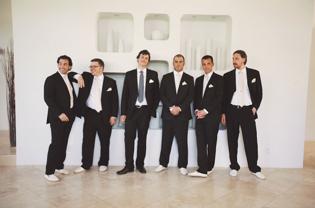 groomsmen in black