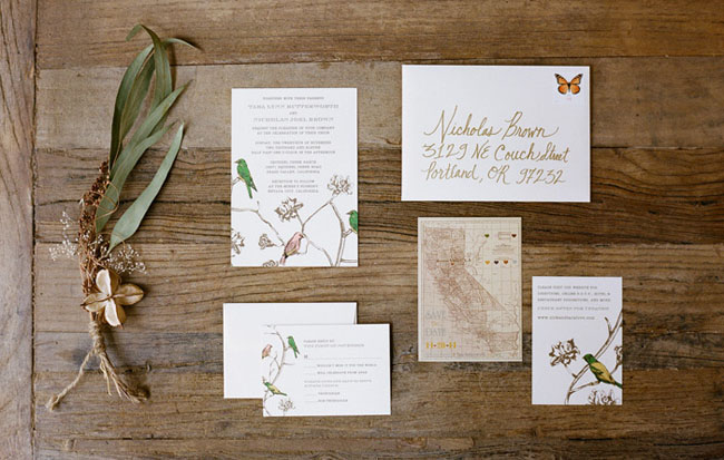 nature wedding invitation