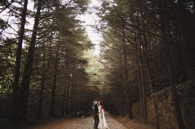 mexico wedding in the woods