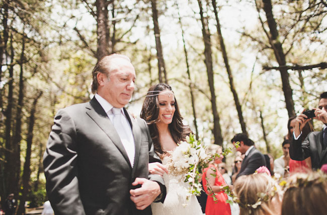 mexico wedding in the woods