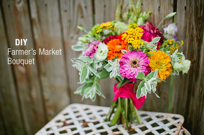 DIY farmer's market bouquet