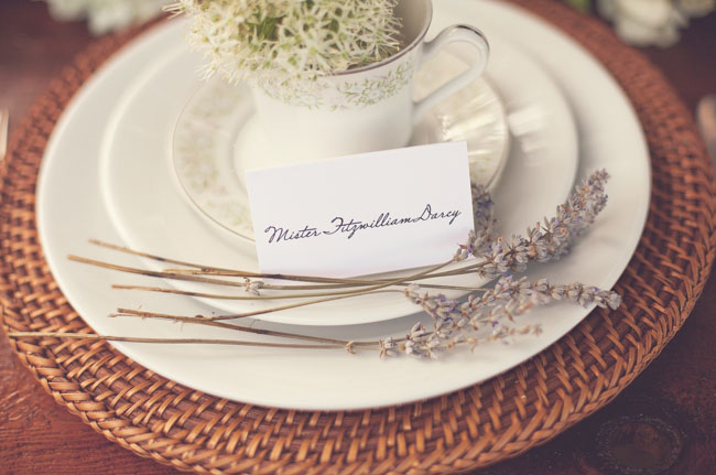 calligraphy place card