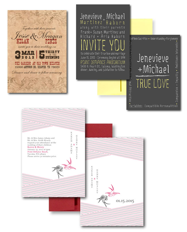 Wedding Invitations Sweetheart Shout Out