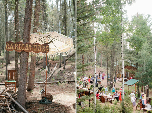 wooded reception