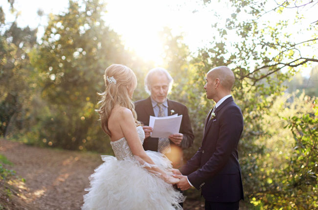 ceremony in the woods
