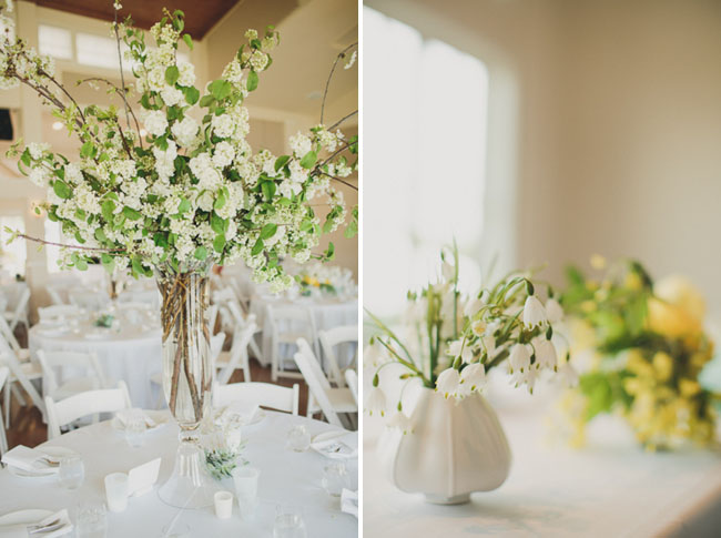 yellow floral centerpieces