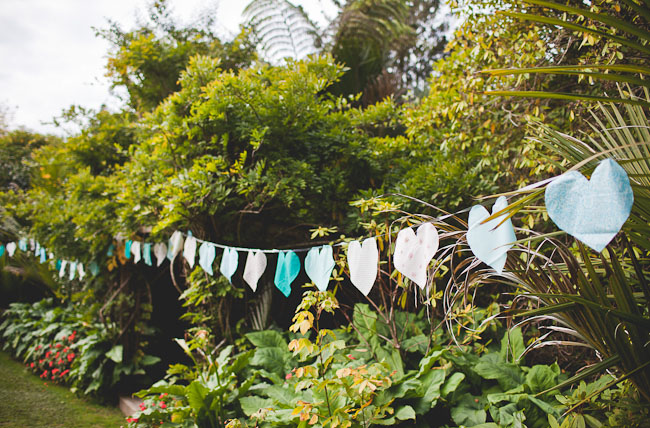 paper heart bunting