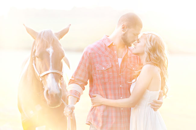 fall horse engagement