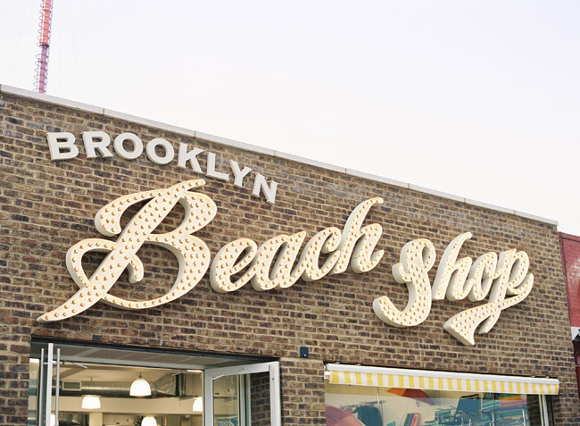 beach shop sign