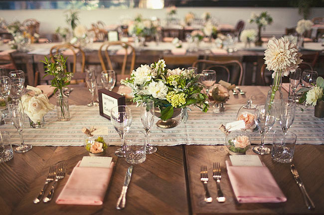 striped table runners