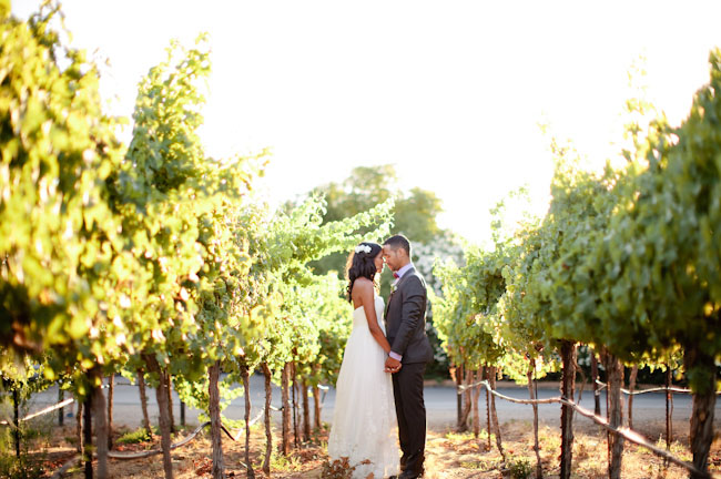bride and groom winery