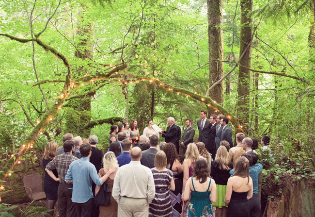 wooded wedding