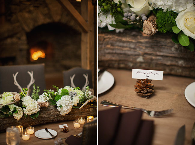 pine cone place setting