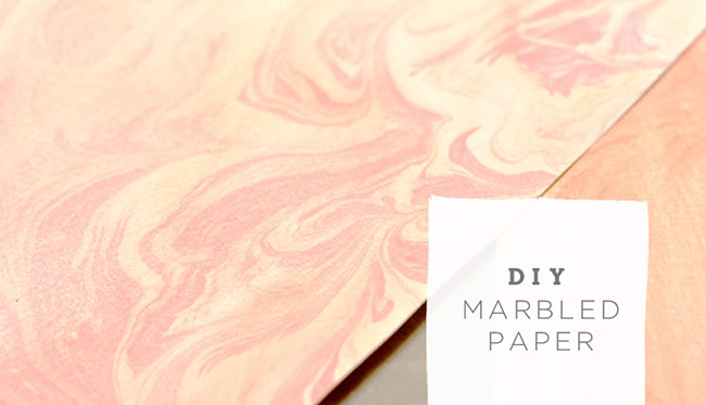 DIY Marbled Paper