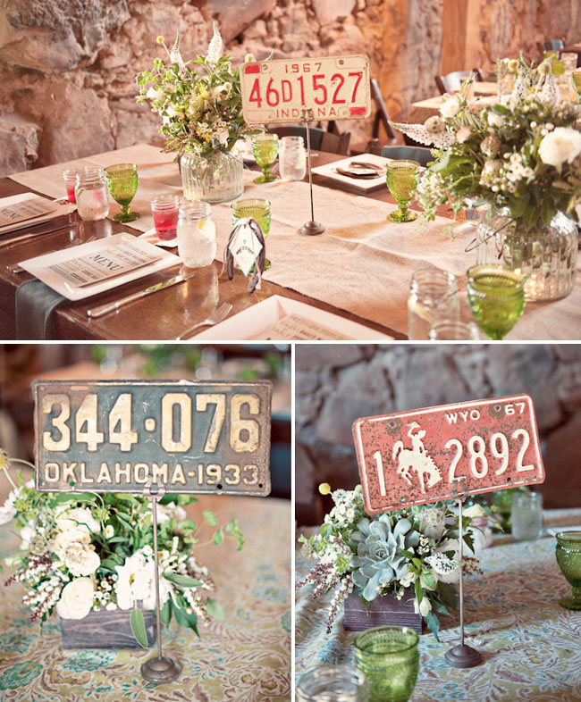 license plate table numbers