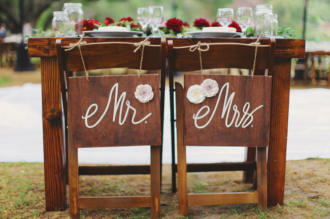 mr and mrs chair decor