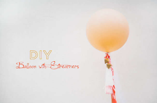 DIY balloon streamers