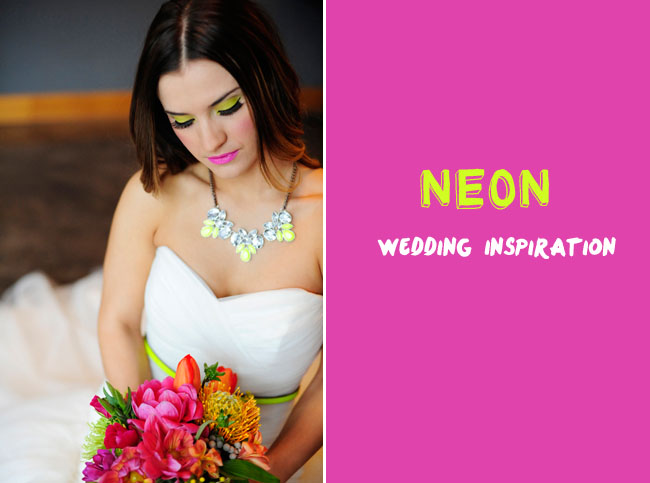 neon wedding inspiration