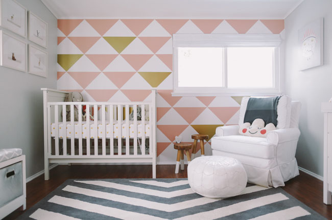 nursery with mur decals