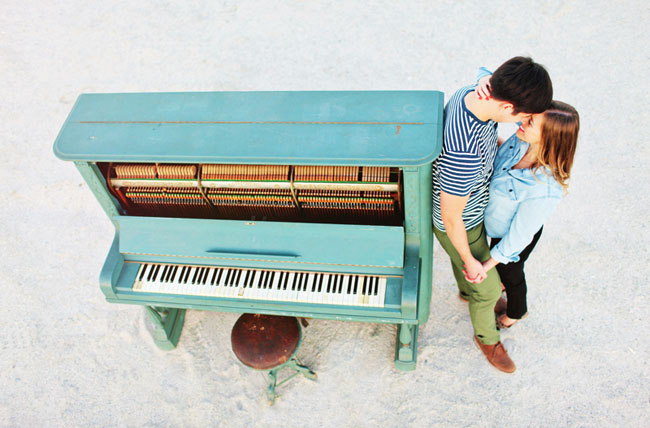 blue piano enagement