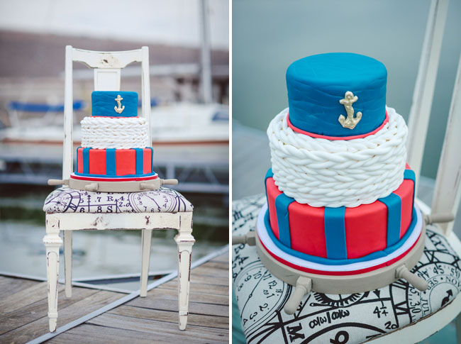 nautical wedding cake