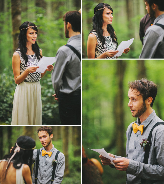 vows in the woods