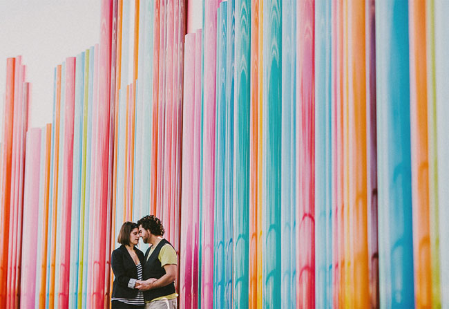 colorful_wall for engagement photos