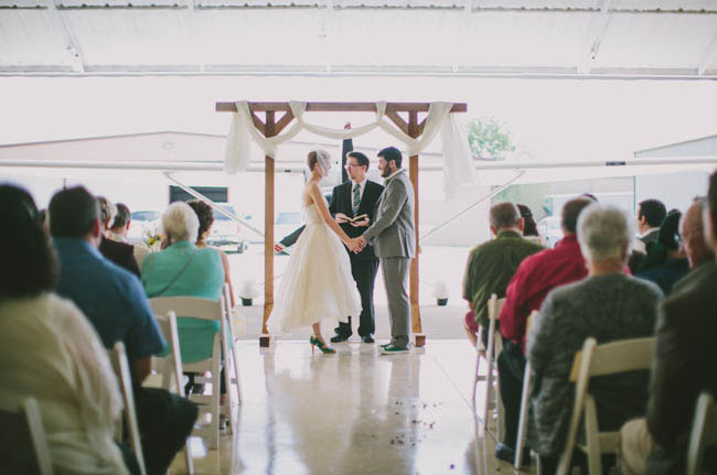 airplane hanger wedding