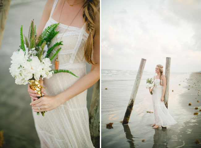 bohemian beach bride